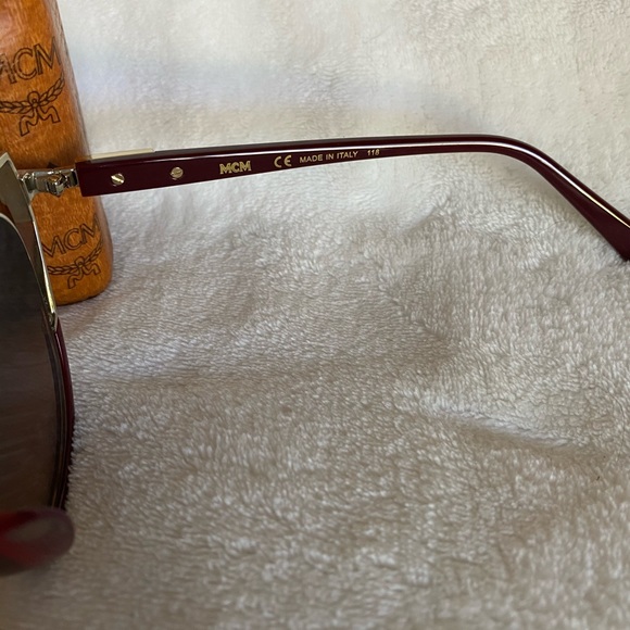 SOLD! NEW MCM 57mm Cat Eye Burgundy Sunglasses - Picture 10 of 15